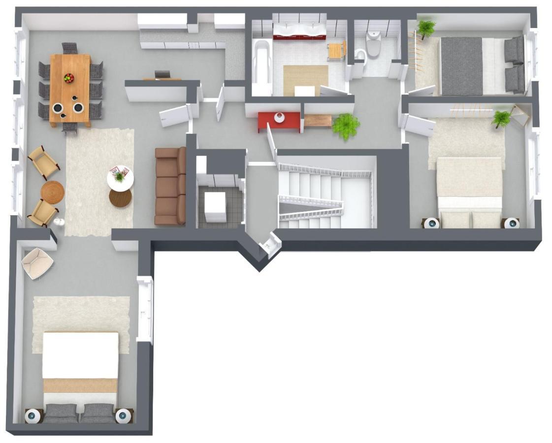 City Apartment 3 Bedroom, Kitchen, Wifi, Workspace, Coffee, Central Хасселт Экстерьер фото